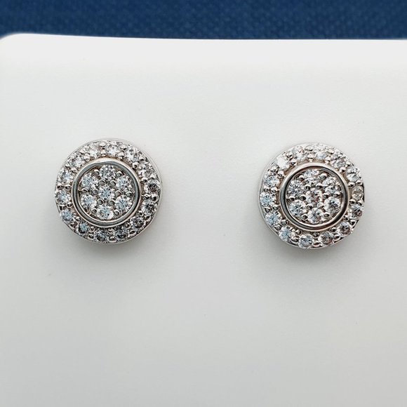 "925 Sterling Silver Plated CZ Earrings, INUS1BR177 - Picture 6 of 9